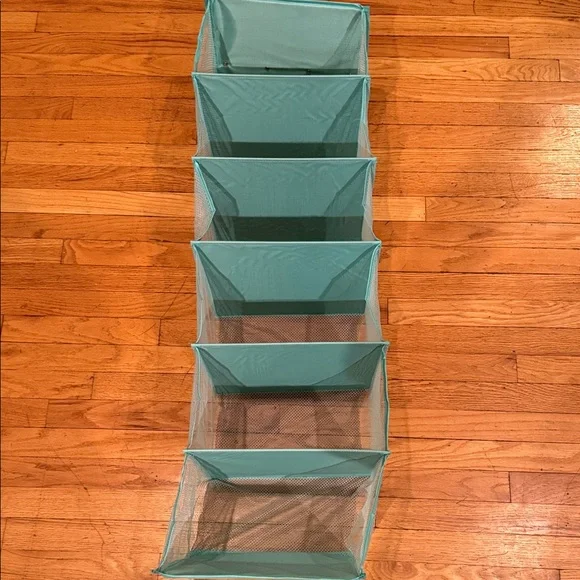 Teal Hanging Organizer for handbags/shoes/scarves/sweaters - Picture 10 of 15